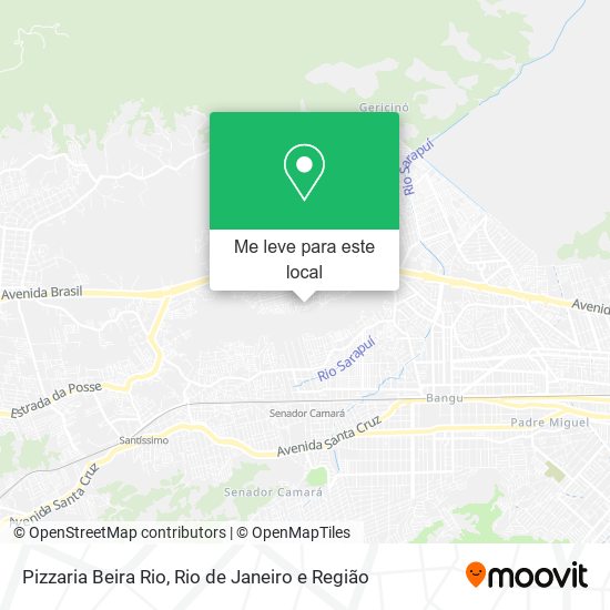 Pizzaria Beira Rio mapa