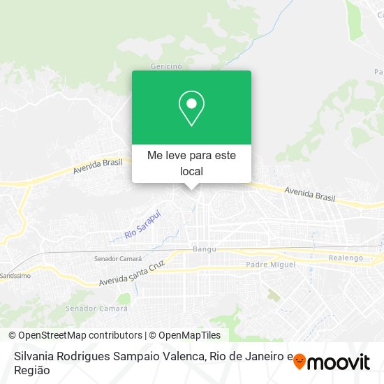 Silvania Rodrigues Sampaio Valenca mapa