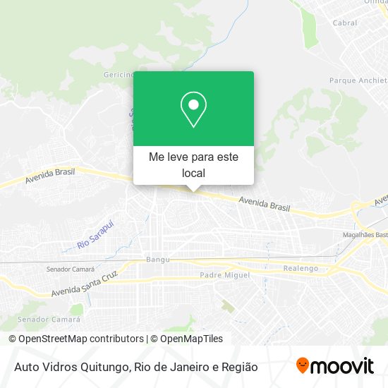 Auto Vidros Quitungo mapa