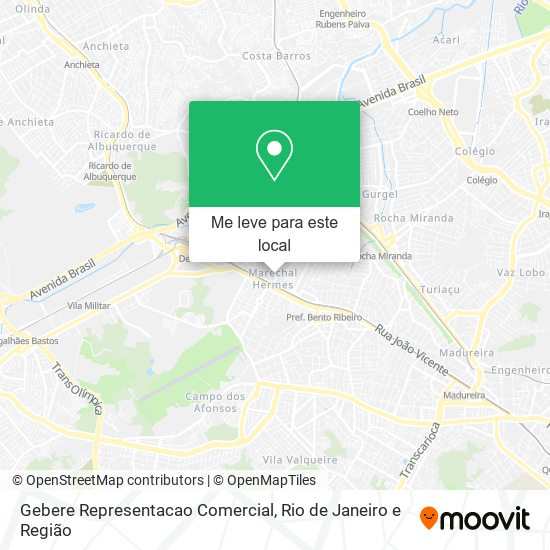 Gebere Representacao Comercial mapa