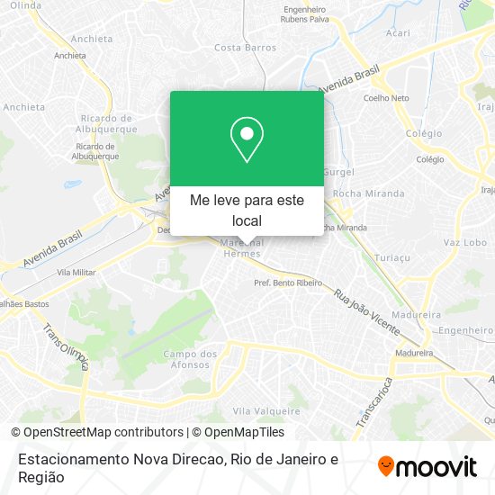 Estacionamento Nova Direcao mapa
