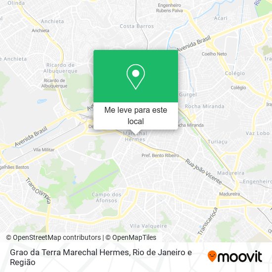 Grao da Terra Marechal Hermes mapa
