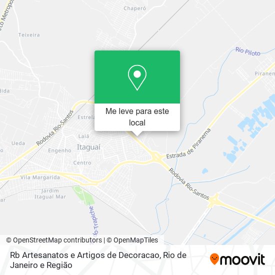 Rb Artesanatos e Artigos de Decoracao mapa