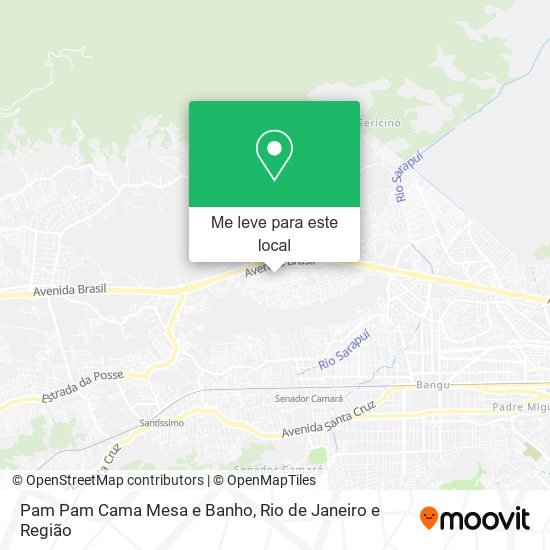 Pam Pam Cama Mesa e Banho mapa