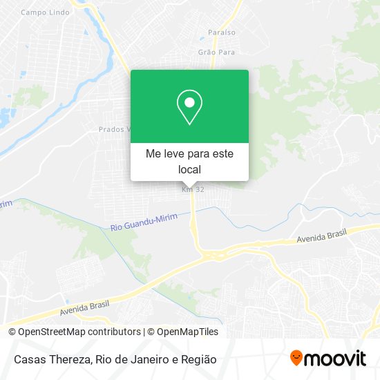 Casas Thereza mapa