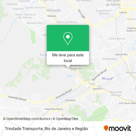 Trindade Transporte mapa