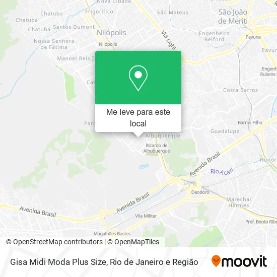 Gisa Midi Moda Plus Size mapa