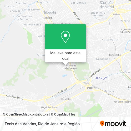 Fenix das Vendas mapa