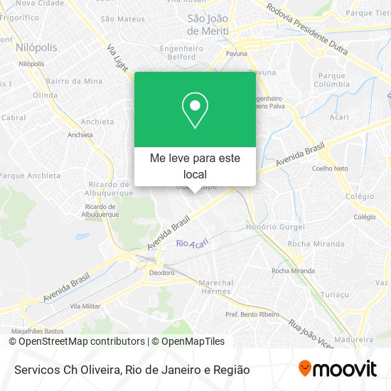 Servicos Ch Oliveira mapa