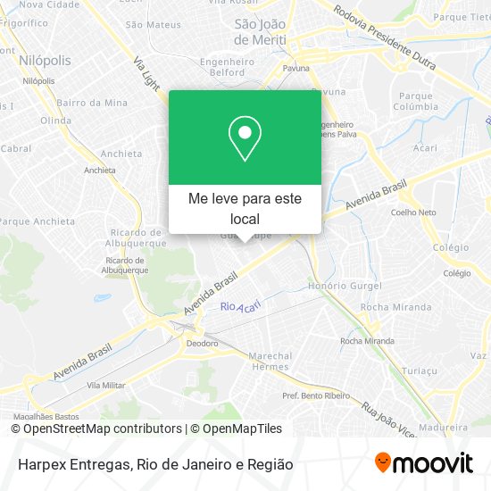 Harpex Entregas mapa
