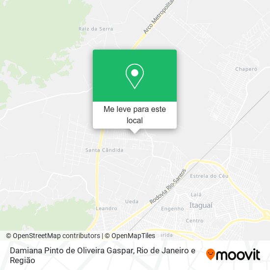 Damiana Pinto de Oliveira Gaspar mapa