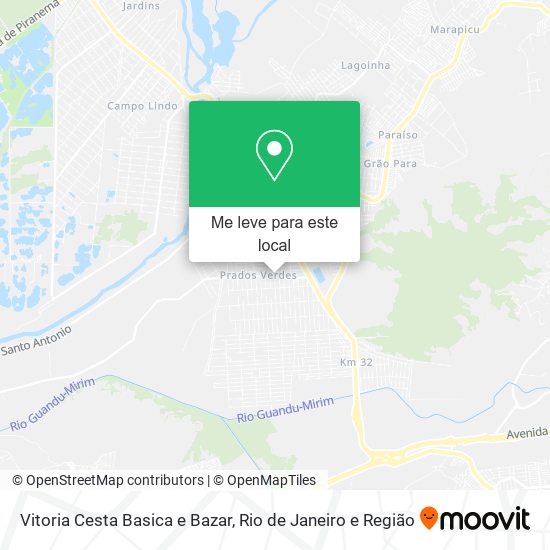 Vitoria Cesta Basica e Bazar mapa