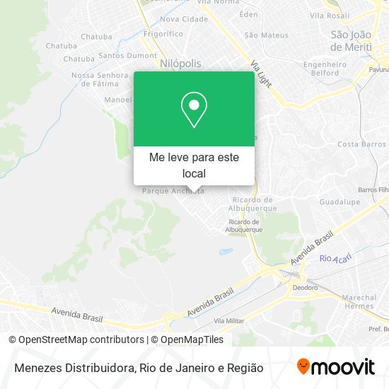 Menezes Distribuidora mapa