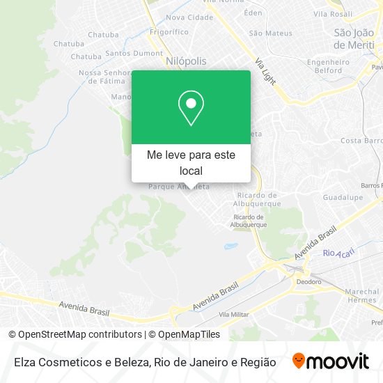 Elza Cosmeticos e Beleza mapa