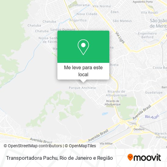 Transportadora Pachu mapa