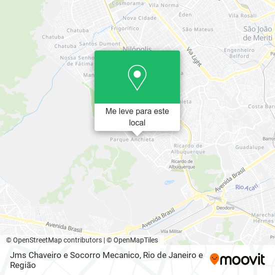 Jms Chaveiro e Socorro Mecanico mapa