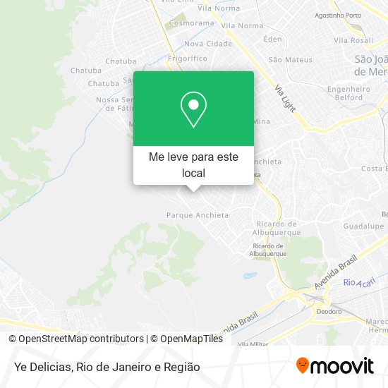 Ye Delicias mapa