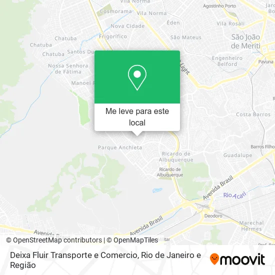 Deixa Fluir Transporte e Comercio mapa