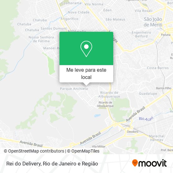 Rei do Delivery mapa