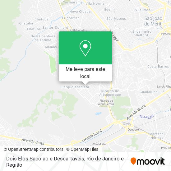 Dois Elos Sacolao e Descartaveis mapa