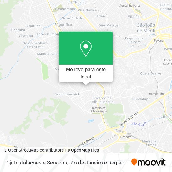 Cjr Instalacoes e Servicos mapa