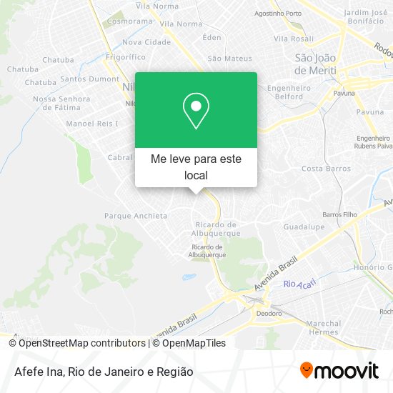 Afefe Ina mapa