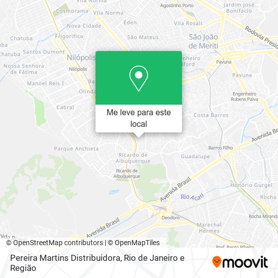 Pereira Martins Distribuidora mapa