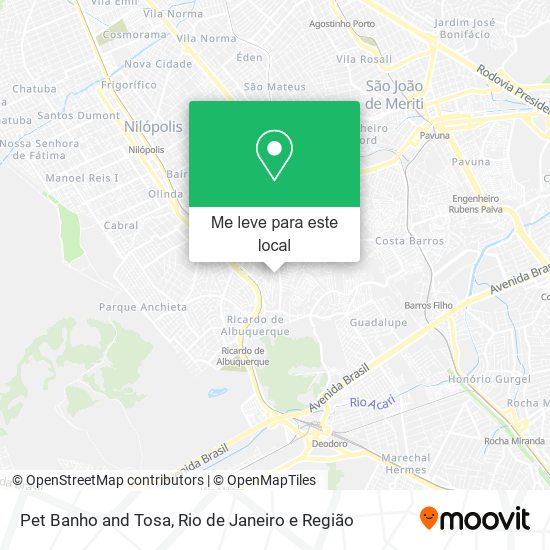 Pet Banho and Tosa mapa