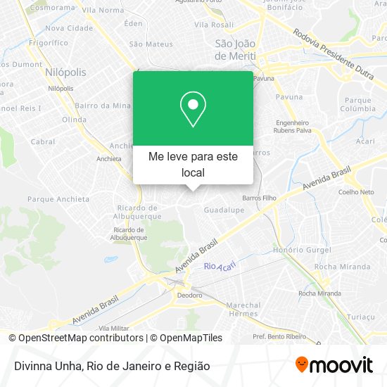 Divinna Unha mapa