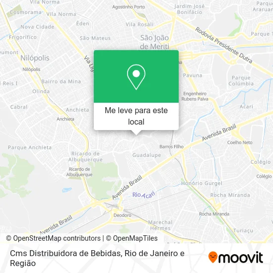 Cms Distribuidora de Bebidas mapa