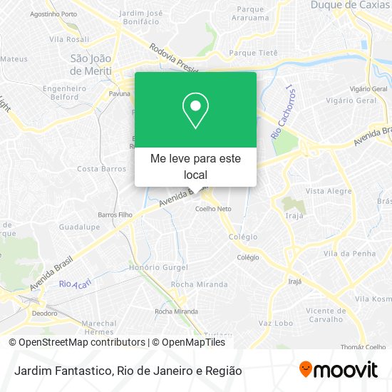 Jardim Fantastico mapa