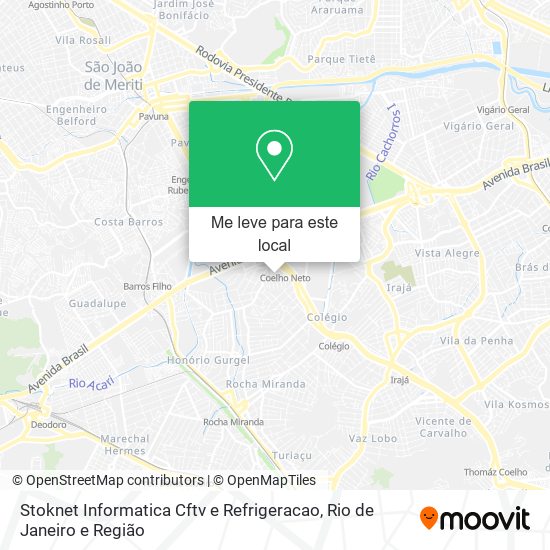 Stoknet Informatica Cftv e Refrigeracao mapa