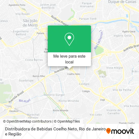 Distribuidora de Bebidas Coelho Neto mapa