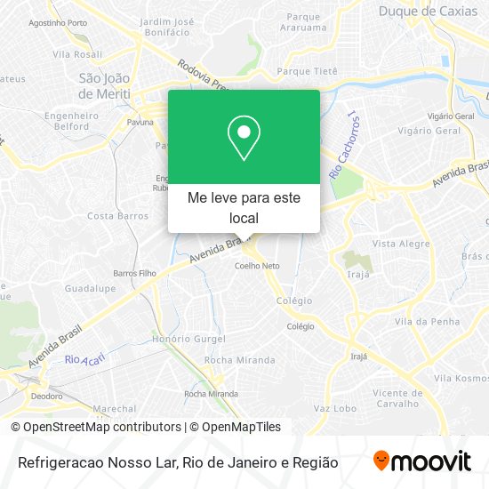 Refrigeracao Nosso Lar mapa