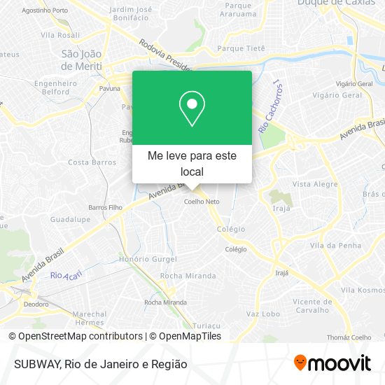 SUBWAY mapa