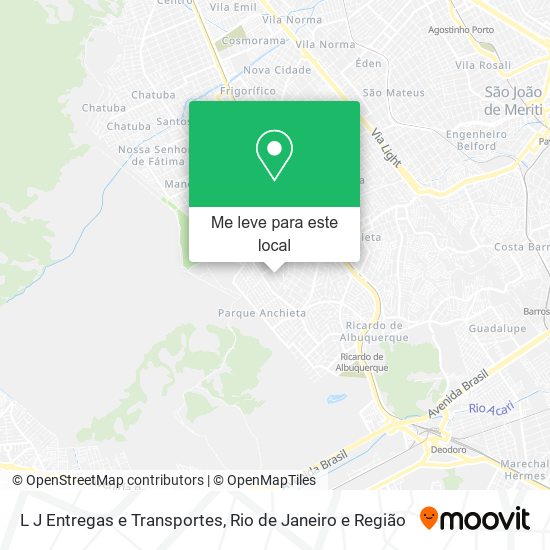 L J Entregas e Transportes mapa