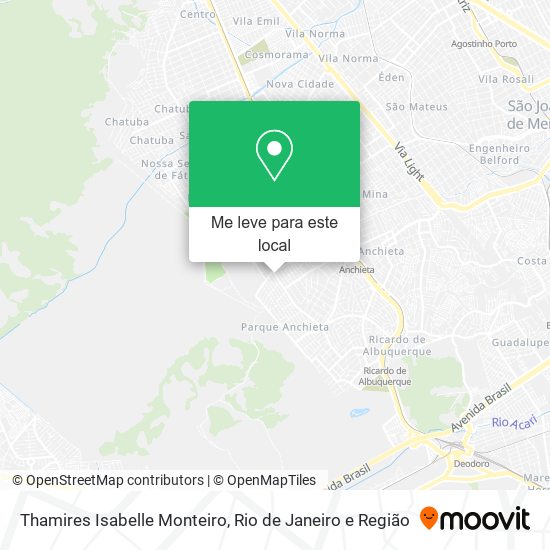 Thamires Isabelle Monteiro mapa