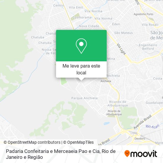 Padaria Confeitaria e Merceaeia Pao e Cia mapa