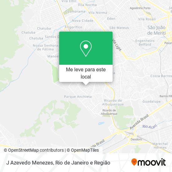J Azevedo Menezes mapa