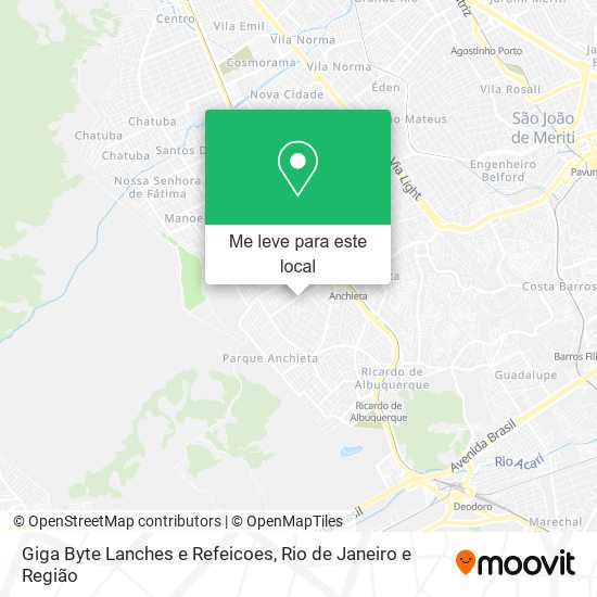 Giga Byte Lanches e Refeicoes mapa