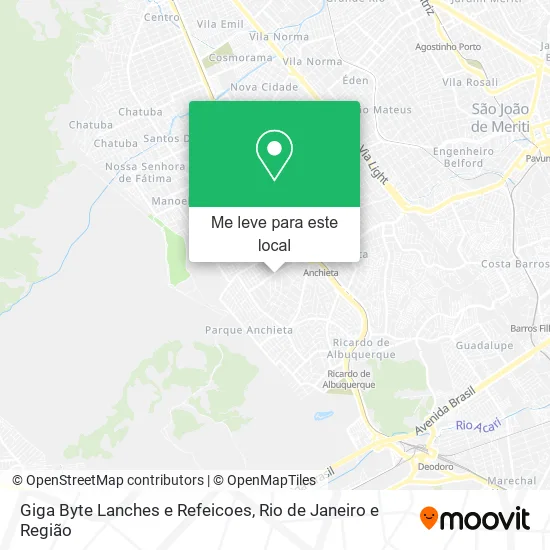 Giga Byte Lanches e Refeicoes mapa