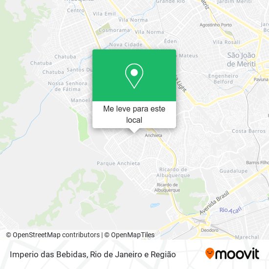 Imperio das Bebidas mapa