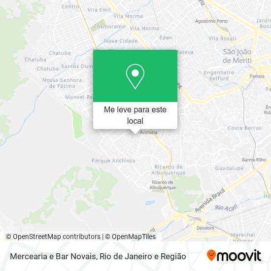 Mercearia e Bar Novais mapa