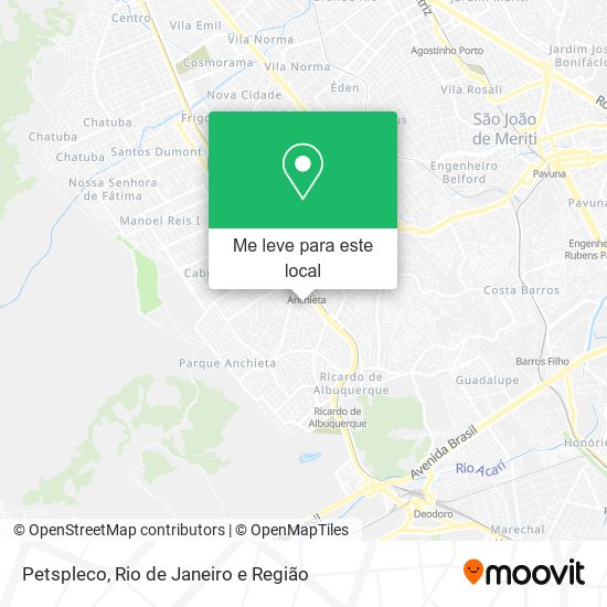 Petspleco mapa