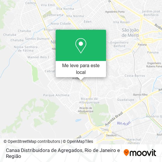 Canaa Distribuidora de Agregados mapa