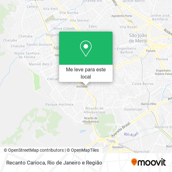 Recanto Carioca mapa