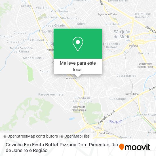 Cozinha Em Festa Buffet Pizzaria Dom Pimentao mapa