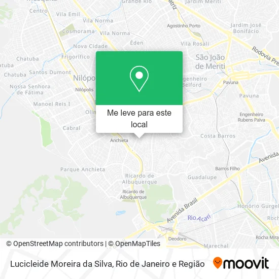 Lucicleide Moreira da Silva mapa