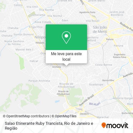 Salao Etinerante Ruby Trancista mapa