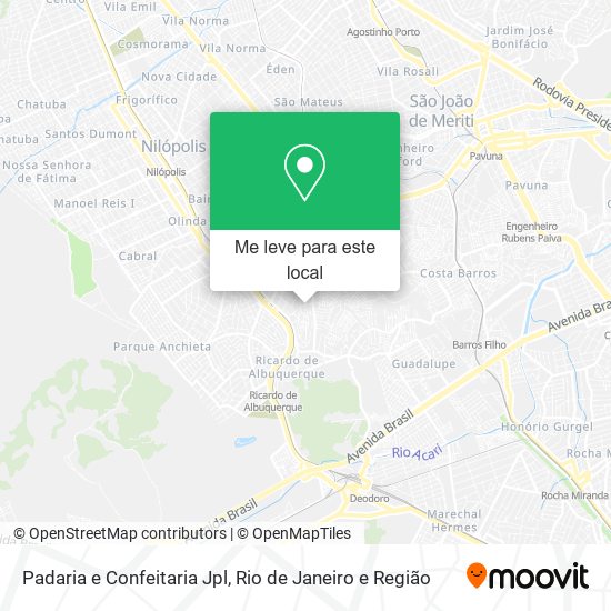 Padaria e Confeitaria Jpl mapa